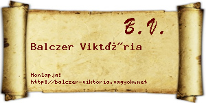 Balczer Viktória névjegykártya